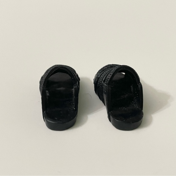 Ken Doll Black Slide Sandals Doll Accessory - Picture 4 of 11